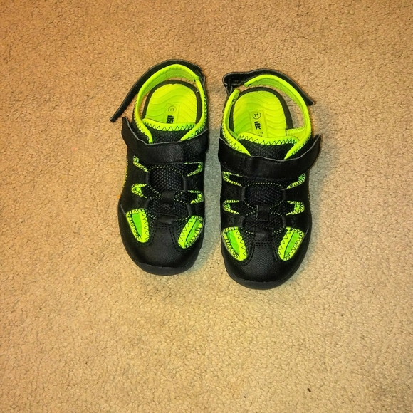 Water Shoes Rugged Outback sz 11 Neon Green/Black - Picture 4 of 5